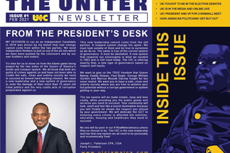 UIC News Letter - Issue # 1 - From The President's Desk