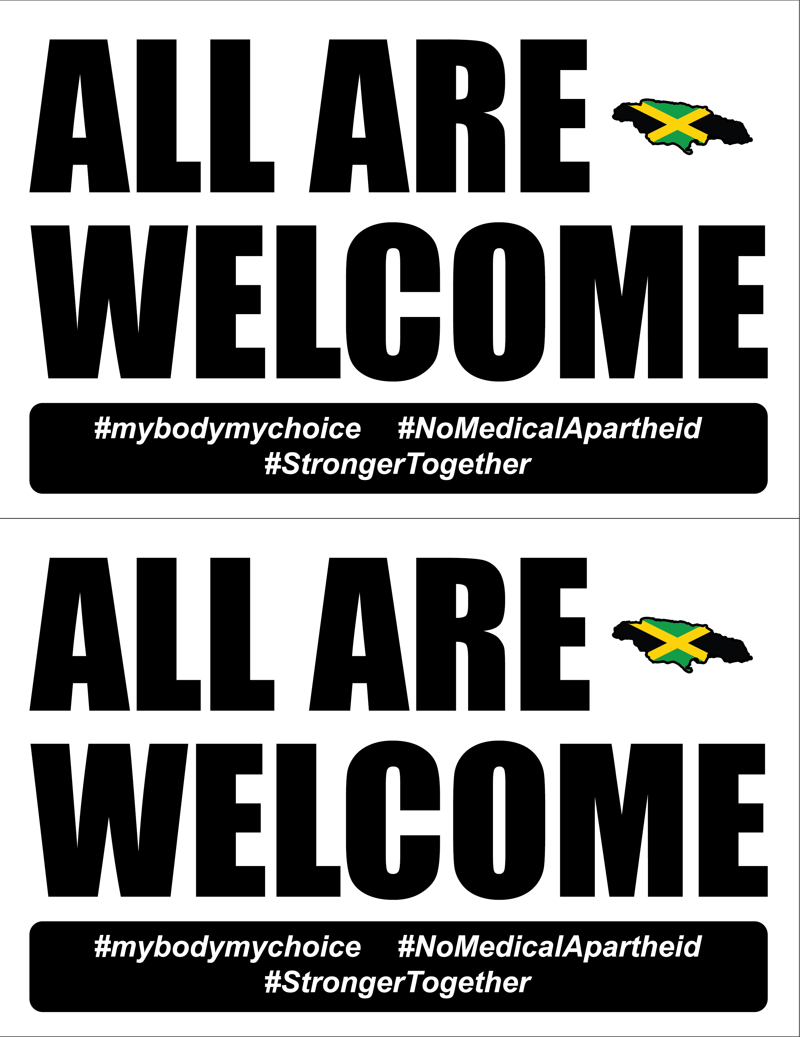 [BULK] ALL ARE WELCOME SIGNS